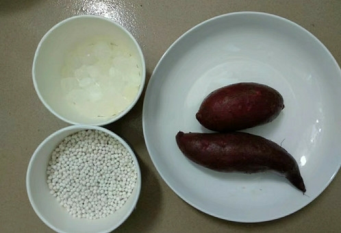 Purple Sweet Potato Sago recipe