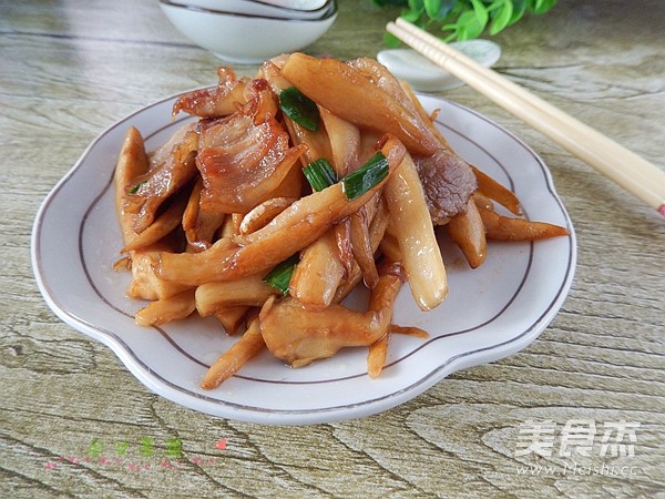 Stir-fried Pork Belly with Pleurotus Eryngii recipe