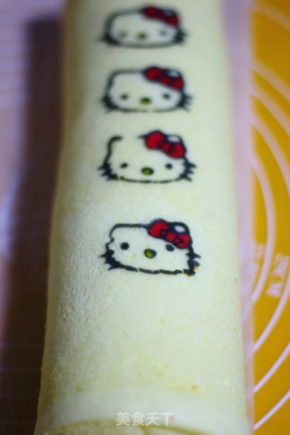 Hand Painted Cream Cake Roll recipe