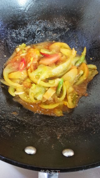 Spicy Stir-fried Green Tomatoes recipe