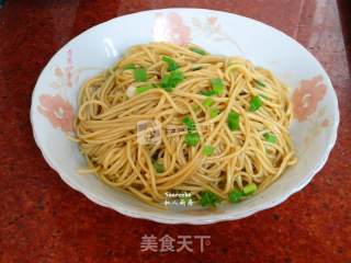 Scallion Fried Noodles recipe