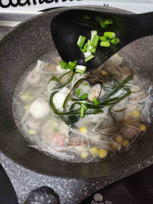 Shrimp Flower Beet Seafood Soup recipe