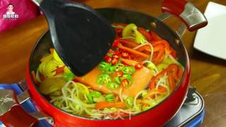 Smoked Salmon with Vegetables recipe