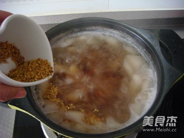 Peach Gum Sydney Osmanthus Soup recipe