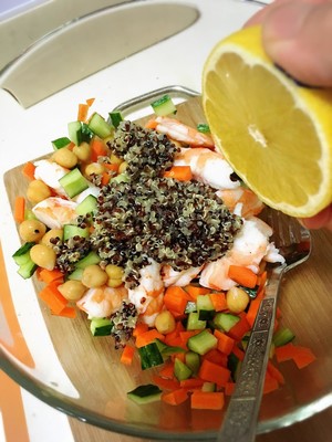 Quinoa Reduced Fat Salad [end of Mix and Match] recipe