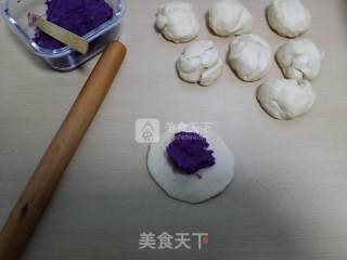 Milky Purple Sweet Potato Bread recipe