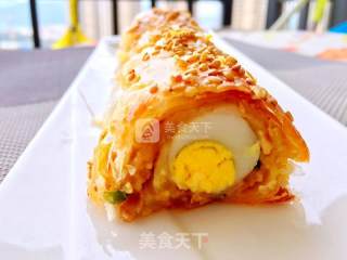 #aca烤明星大赛#crispy Quail Rolls with Minced Meat recipe