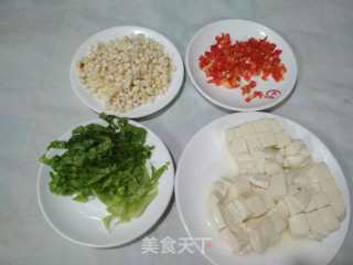 Tofu with Glutinous Corn recipe