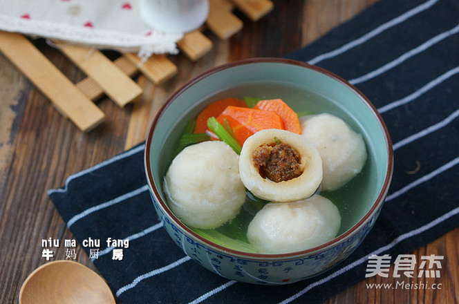 Double Vegetable Fish Ball Soup recipe