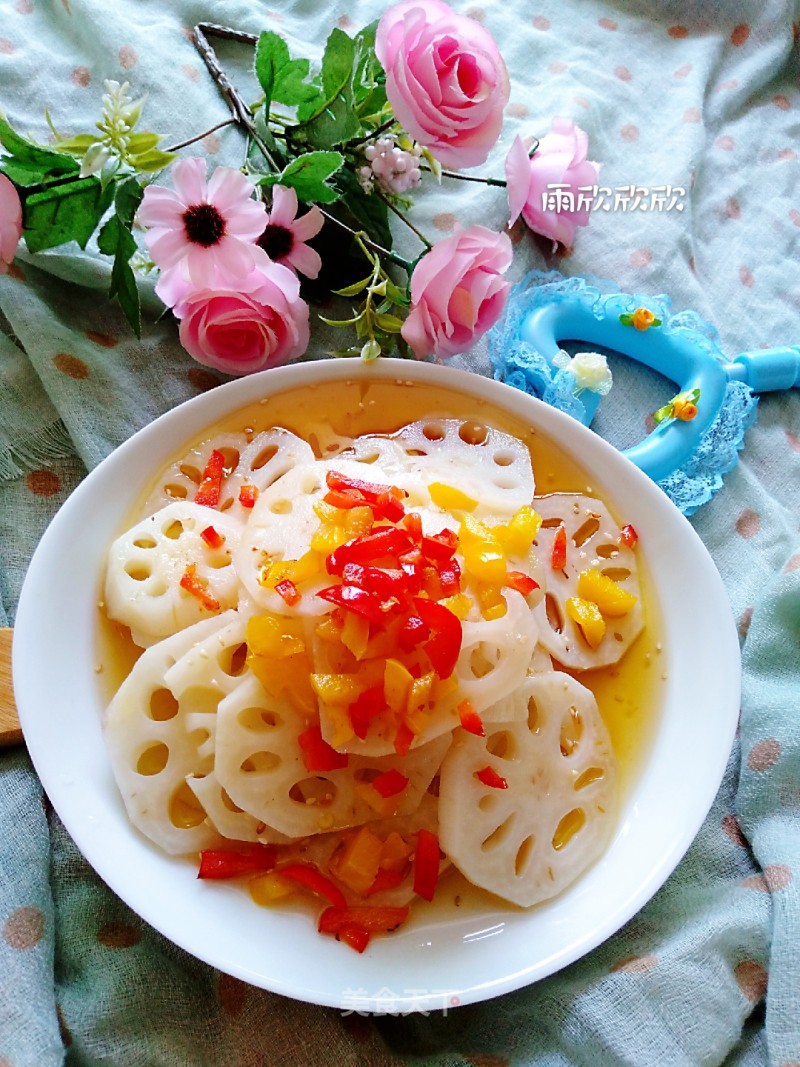 Sweet and Sour Lotus Root Slices recipe