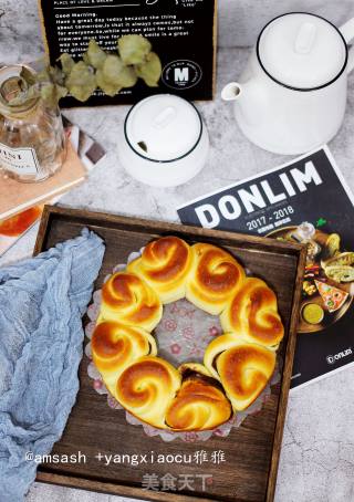 Rose Bean Paste Flower Bread recipe