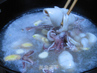 Pen Tube Fish Stewed with Cabbage Tofu recipe