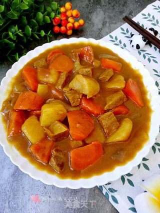 Curry Potatoes Carrot Beef recipe