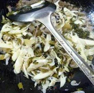 Stir-fried Rice White with Shrimp Skin with Pickled Vegetables recipe