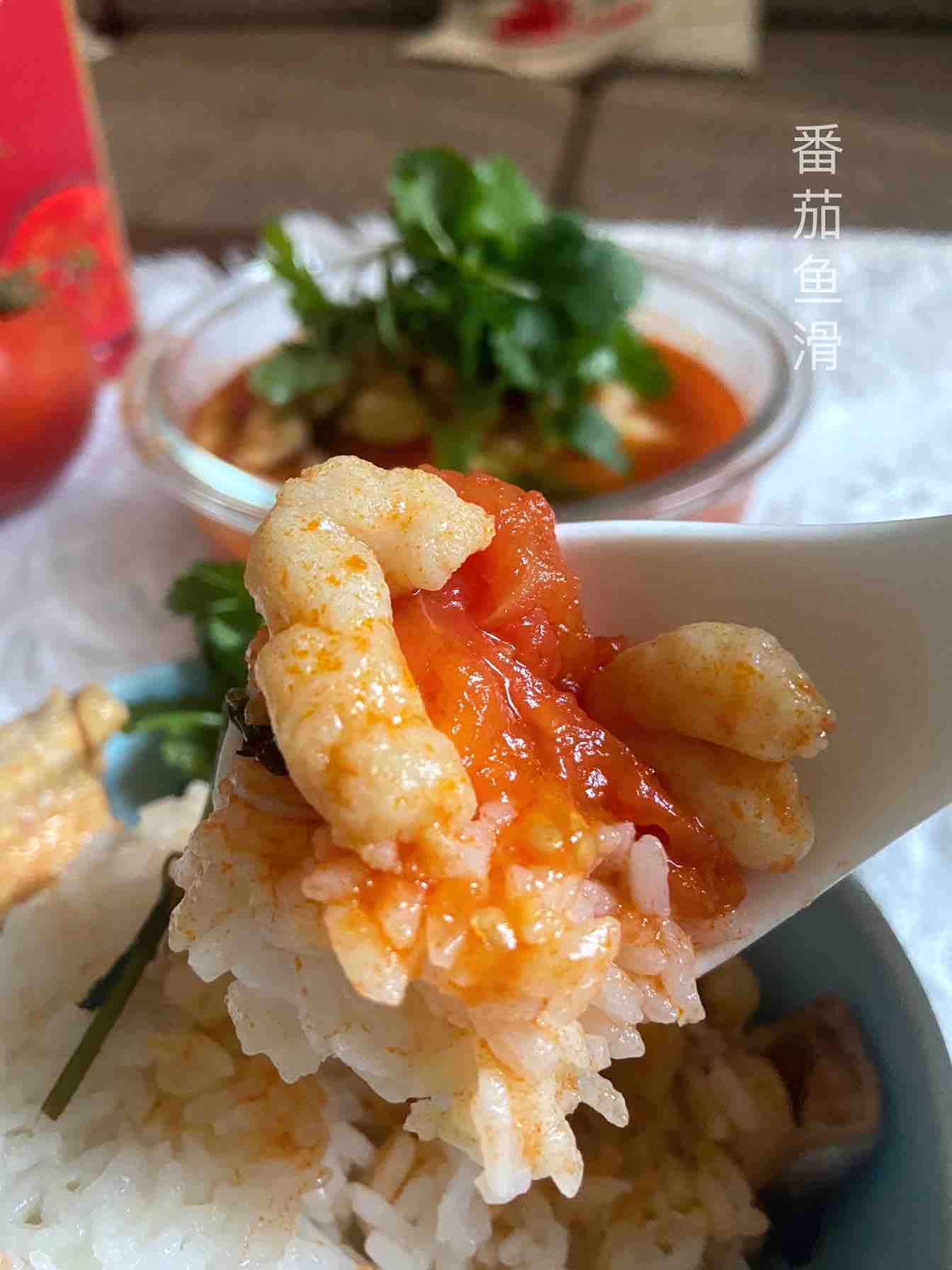 Sweet and Sour Sweet and Tender and Smooth Over Rice~~tomato and Fish Smooth recipe