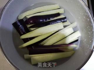 #妈妈的味#sauce Grilled Eggplant Strips recipe