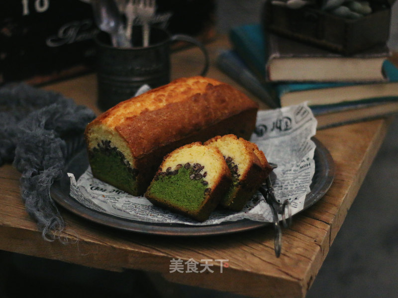 Matcha Honey Bean Pound Cake recipe