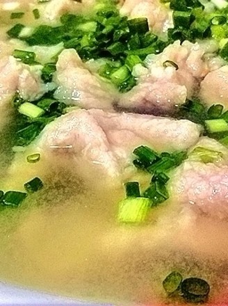 Slippery Pork Vegetable Soup recipe