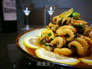 Lime Mustard Spicy Octopus recipe