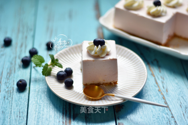 Blueberry Yogurt Mousse Cake (free Baking Version) recipe