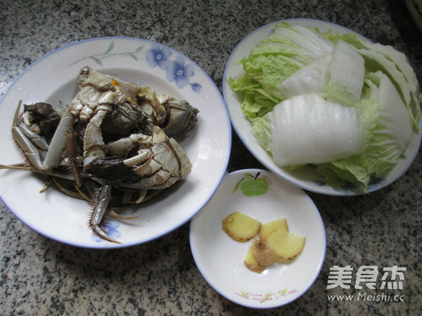 Braised Chinese Cabbage with Hairy Crabs recipe