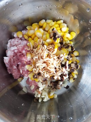 Corn Kernels Steamed Meatloaf recipe