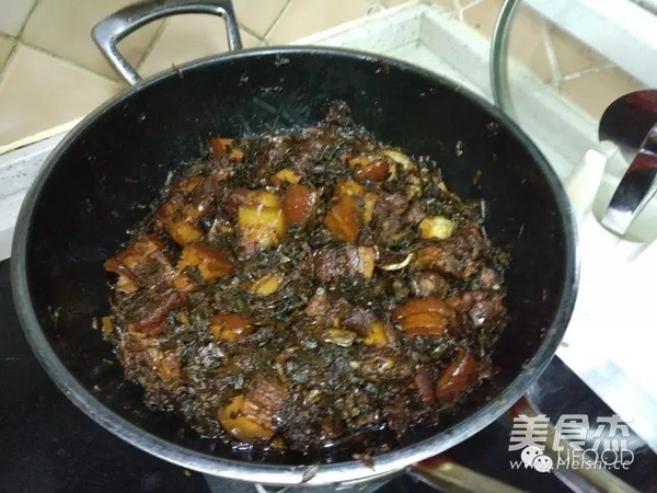 Pork with Dried Vegetables and Plum recipe