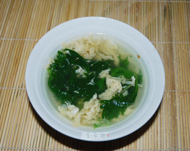 Celery Leaf Egg Soup recipe