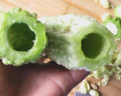 Bitter Gourd Stuffed Glutinous Rice recipe