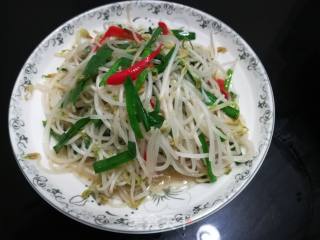 Vegetarian Fried Mung Bean Sprouts recipe