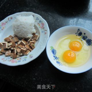 Fried Rice with Egg Tofu recipe