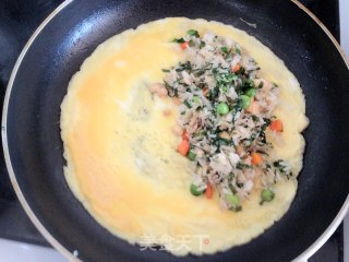 A New Way to Eat Wild Vegetables-dandelion Omelet Rice recipe