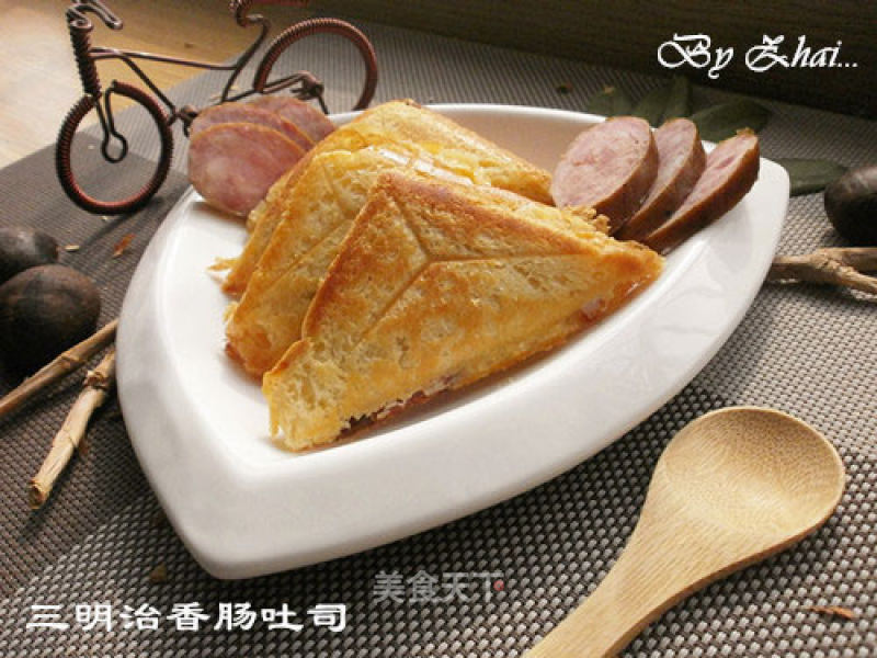 Sandwich Sausage Toast recipe