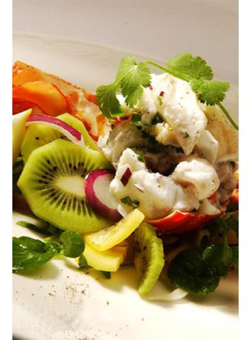 Kiwi Crawfish and Fish Salad recipe