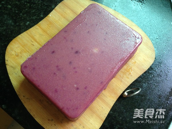 Coconut Purple Sweet Potato Cool Cake recipe