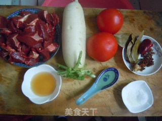 【stewed Beef Brisket with Radish and Tomato】 recipe