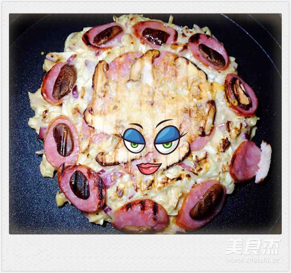 Okonomiyaki Pizza-entertain Yourself recipe