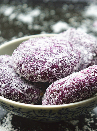 Microwave Version Coconut Purple Potato Cake recipe