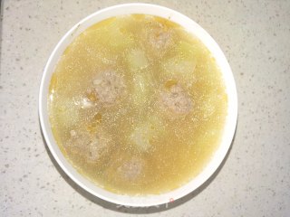 Winter Melon Shrimp Skin Meatball Soup recipe