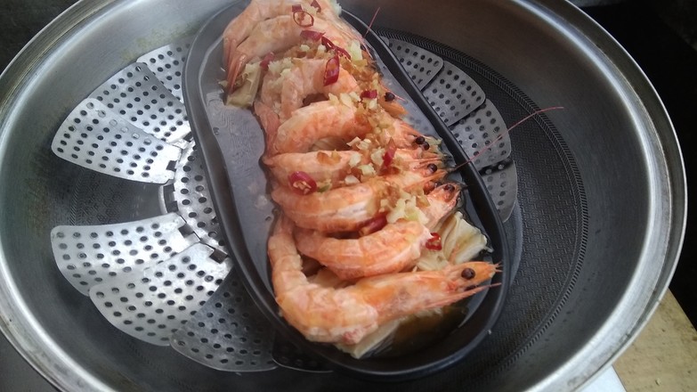 Yuba Steamed Shrimp Fitness Dinner recipe