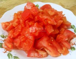 Stir-fried Rice Noodles with Tomato, Egg, Fungus recipe