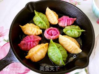 Three-color Raw Fried Dumplings recipe