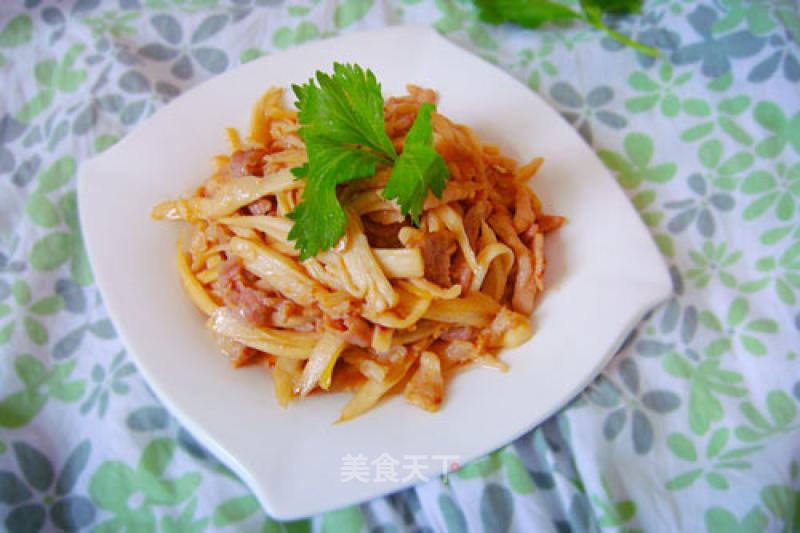 Shredded King Pleurotus recipe