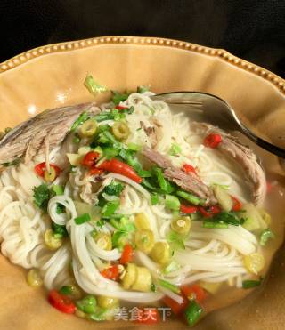 Lamb Soup with Pickled Cabbage Longxu Noodle recipe