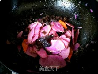 #trust之美# Fried Fungus with Yam recipe