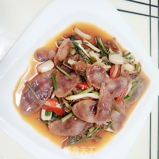 Fried Sausage with Spring Buckwheat recipe