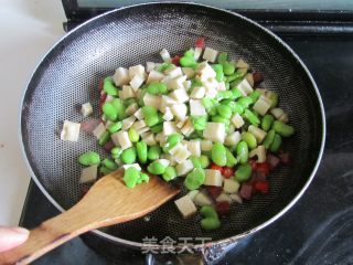 Bacon and Broad Bean Bamboo Shoots recipe