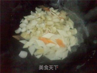 Fried Lily with Yam recipe
