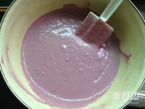 Coconut Purple Sweet Potato Cool Cake recipe