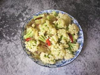 Stir-fried Vermicelli with Organic Cauliflower recipe